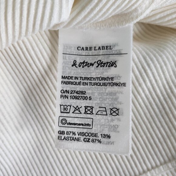 & OTHER STORIES | White Ribbed Tank - Picture 7 of 10